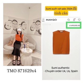 Áo thun nữ độn vai Mango | Hàng chuẩn auth