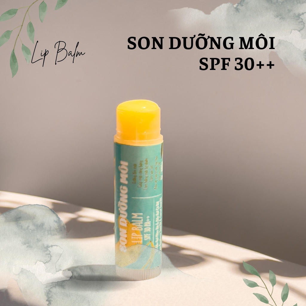 Son Dưỡng Môi Chống Nắng LIP BALM SPF30++ Bảo Vệ Môi & Cấp Ẩm Chuyên Sâu - handmade By Guby Homemade