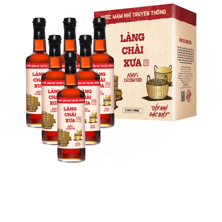 Nước Mắm Nhỉ Truyền Thống Nhãn Đỏ 500ml - Làng Chài Xưa