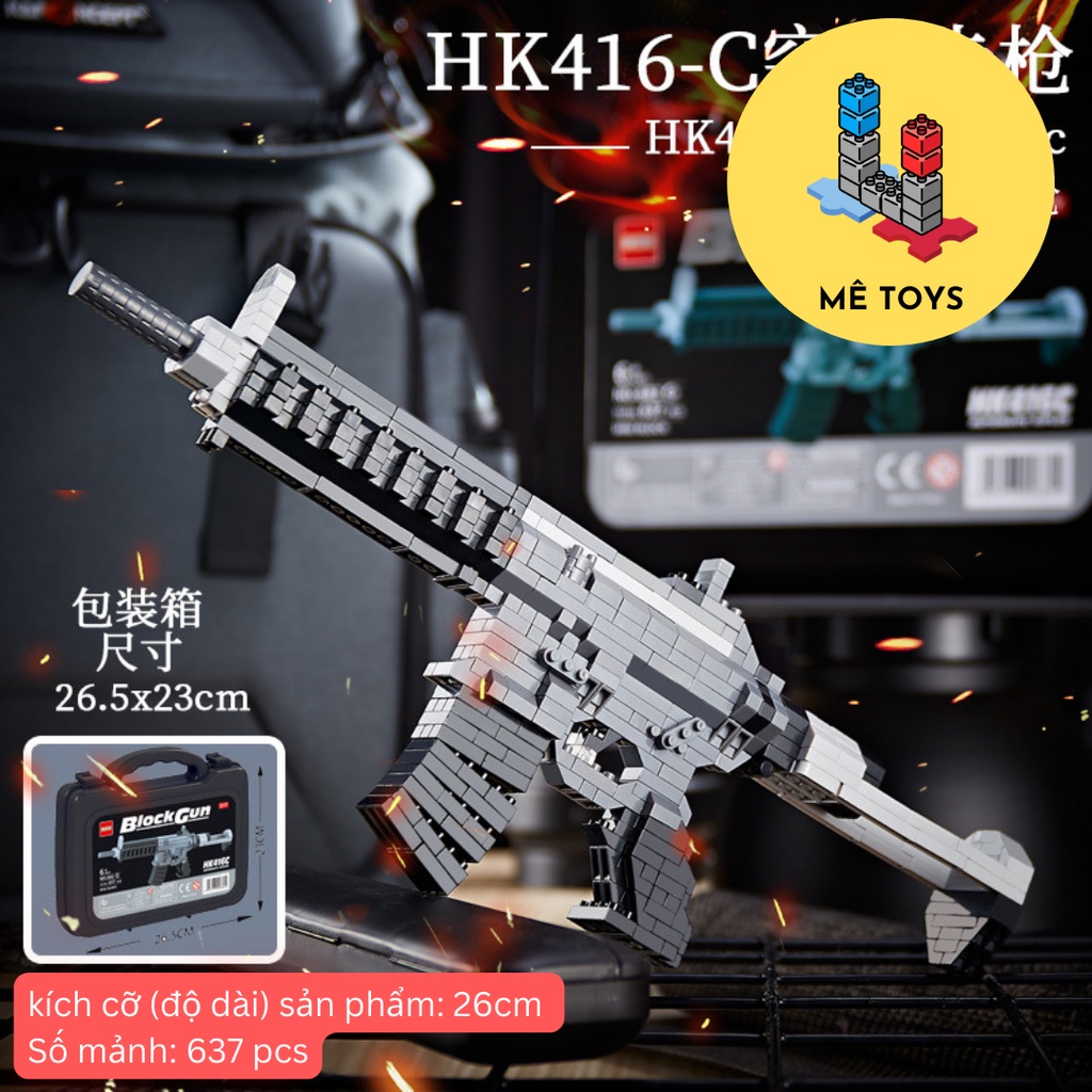 Đồ Chơi Lắp Ráp Mô Hình AK47, VSK94 26-42cm Siêu Ngầu - Mê Toys