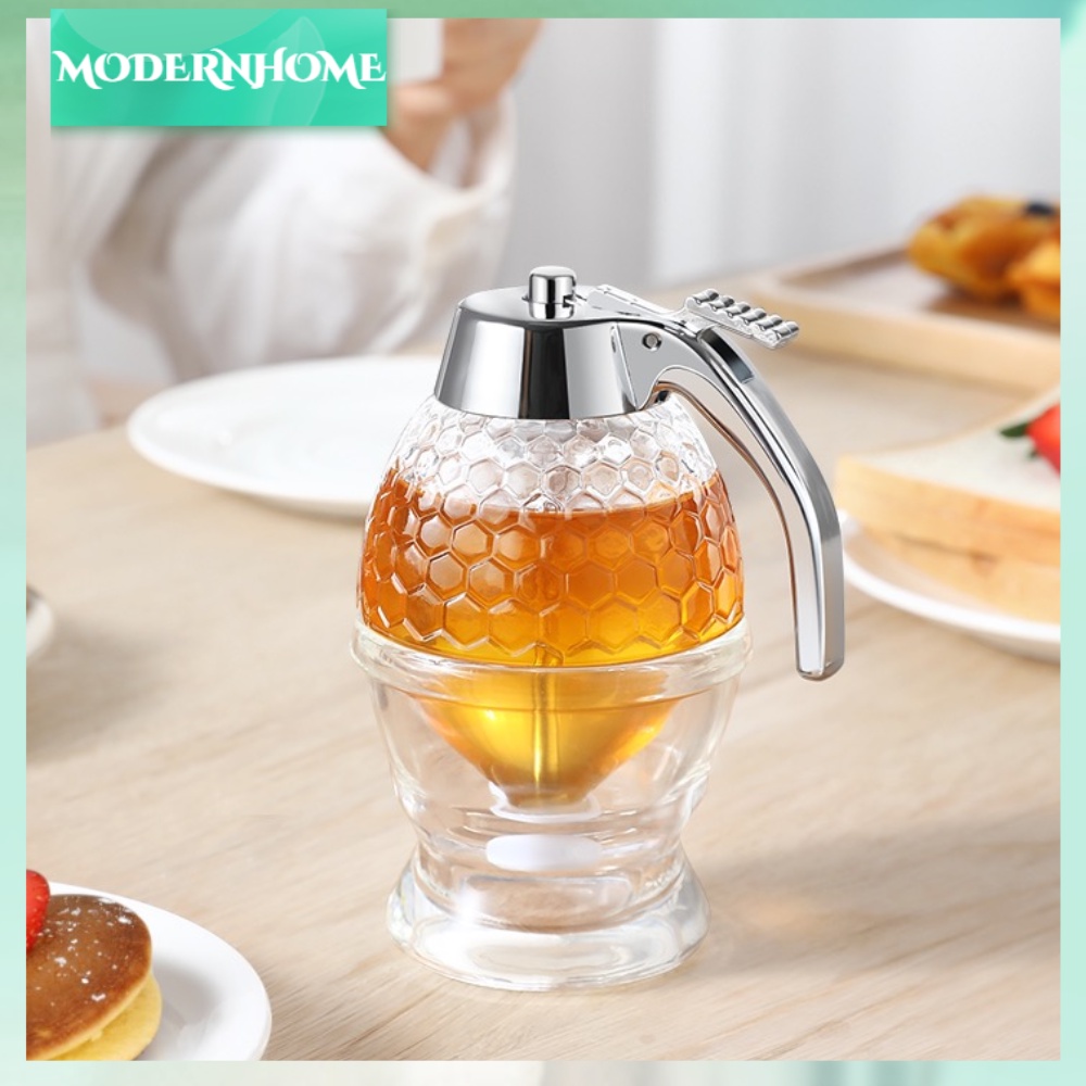 ModernHome Home Syrup Dispenser Honey Pot Hộp đựng cổ điển Bình phân phối mật ong