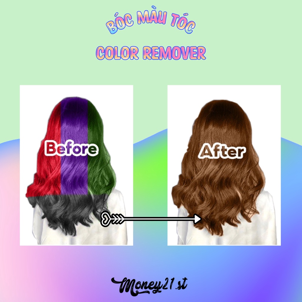 Bóc màu đen, đỏ, màu kim loại, màu phủ bóng một cách nhanh chóng, không gây hại tóc thần thánh 200ml