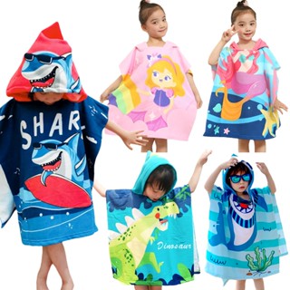 Áo choàng tắm - khăn choàng tắm đi biển cho bé hình thú 60x60cm