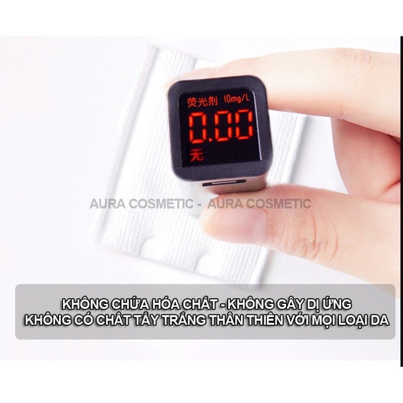 Bông tẩy trang Lameila túi 222 Miếng 3 lớp cotton mềm mịn