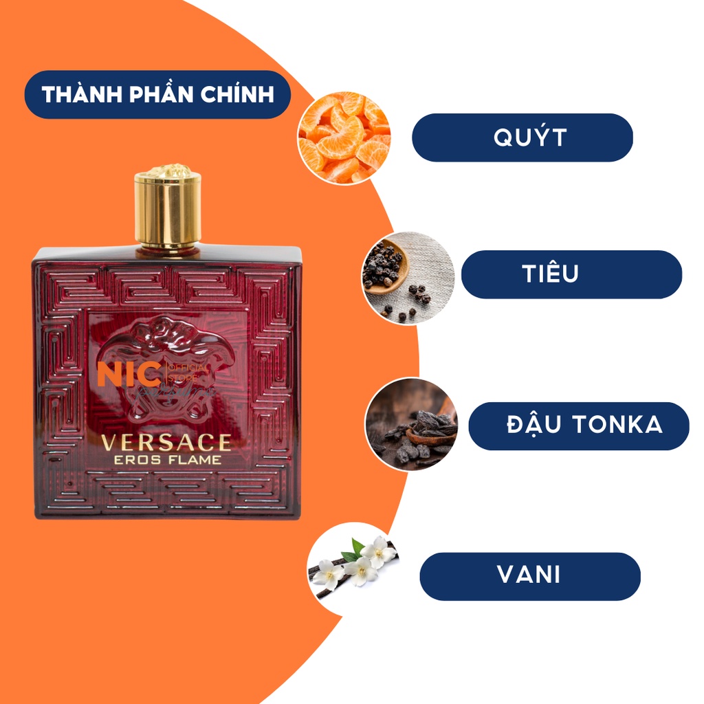 10ml Versace Eros Flame | Nước hoa nam Eros đỏ chính hãng