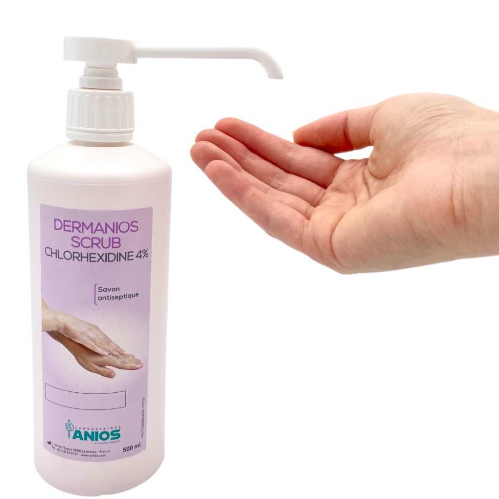 Dung dịch rửa tay ướt anios Dermanios 4% (Nước rửa tay phẫu thuật)