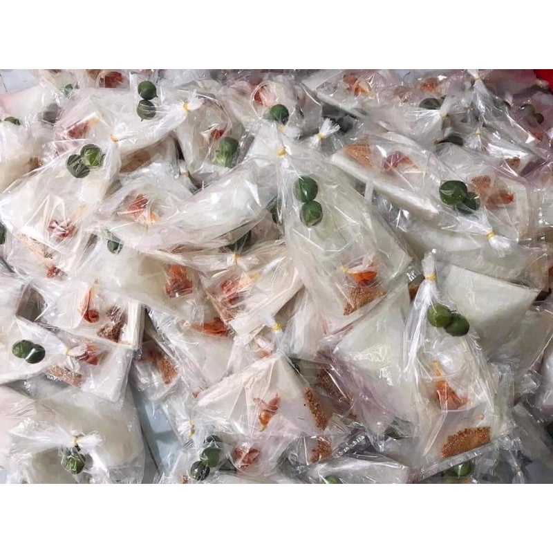 10 bịch bánh tráng phơi sương chấm muối tắt siêu ngon