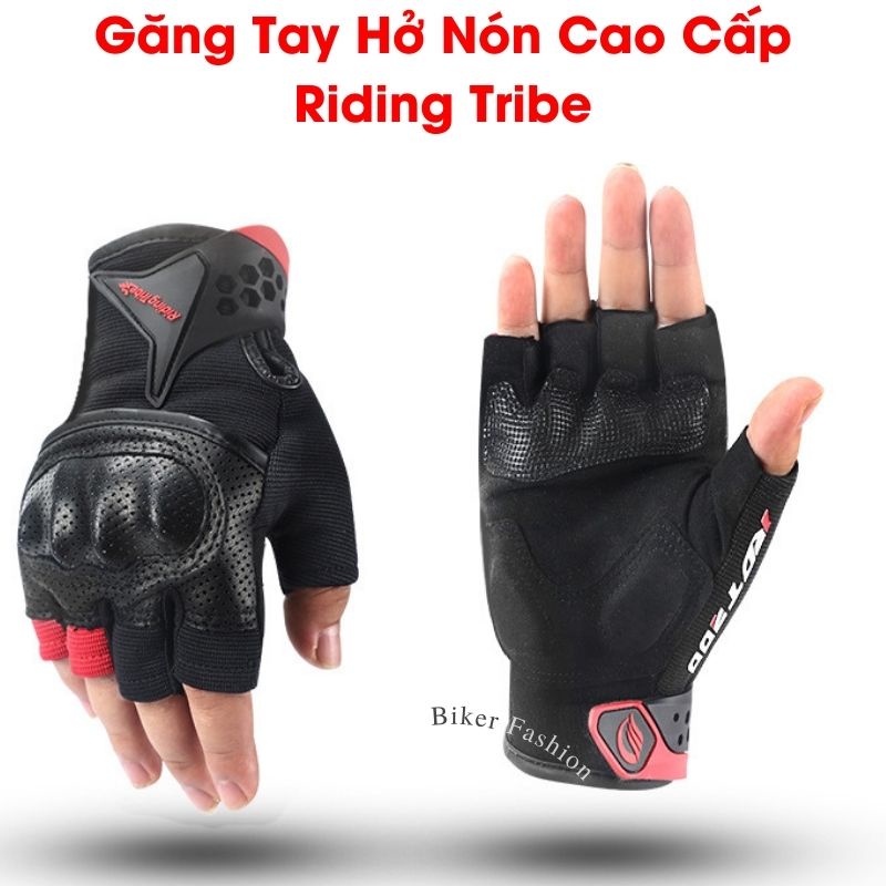Găng Tay Riding Tribe MCS57B Hở Ngón Cao Cấp