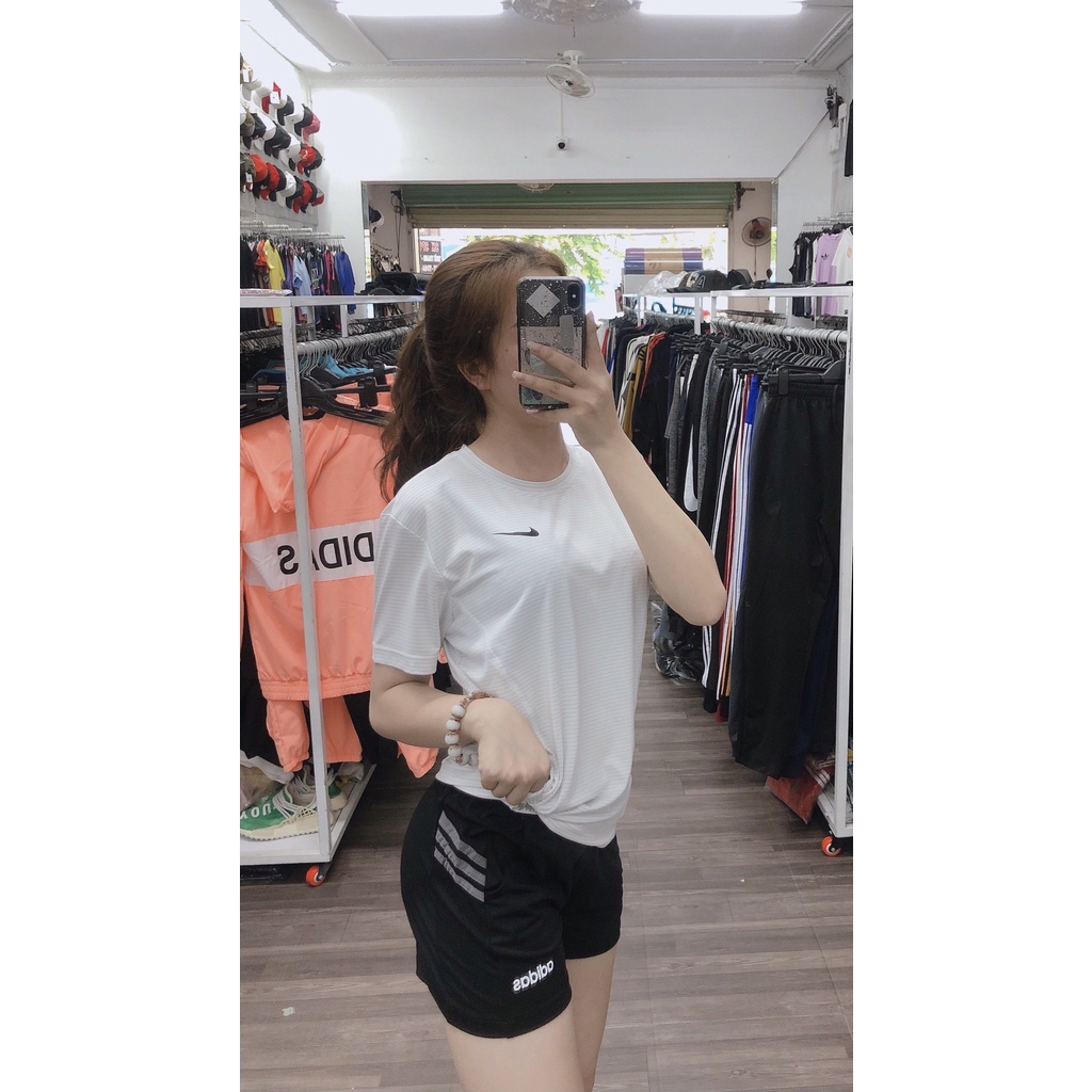 Áo bigsize nữ tập gym, yoga, thiết kế đơn giản cho chị em từ 58kg-90kg