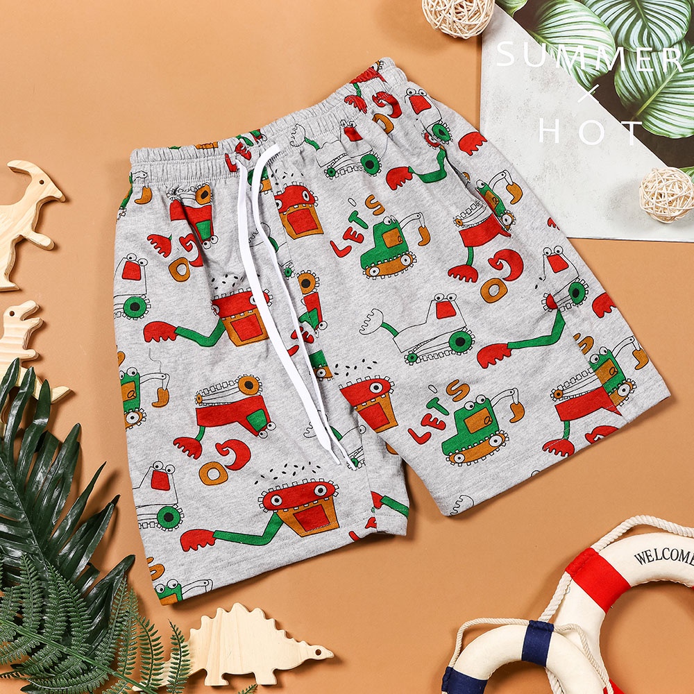 Quần short ngắn bé trai da cá  chất liệu 100% cotton thoáng mát mùa hè đủ size Nhà Sans | Q27