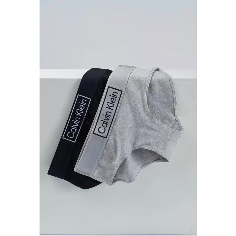 Bộ đồ lót CalvinKlein cotton kèm sẵn mút có thể tháo rời - Set CK