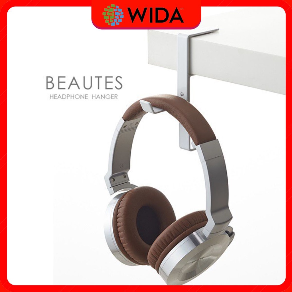 Giá treo tai nghe, Kệ để head phone cạnh bàn tiết kiệm không gian treo móc được cả hai chiều tiện lợi.