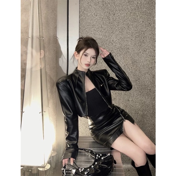 Set bộ da PU cá tính