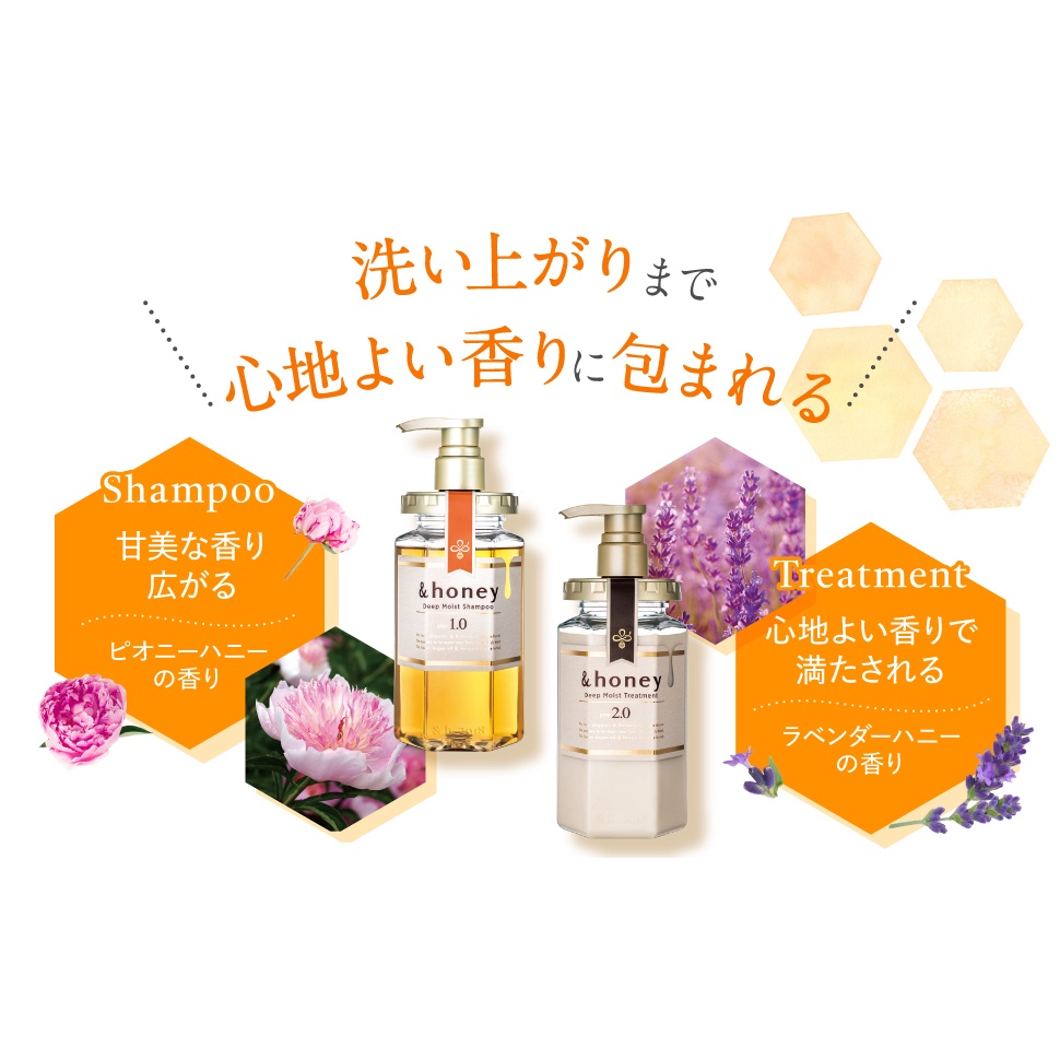 Dầu gội Honey Vcrea Organic hữu cơ Honey màu vàng trắng Deep Moist 440ml/chăm sóc tóc khô