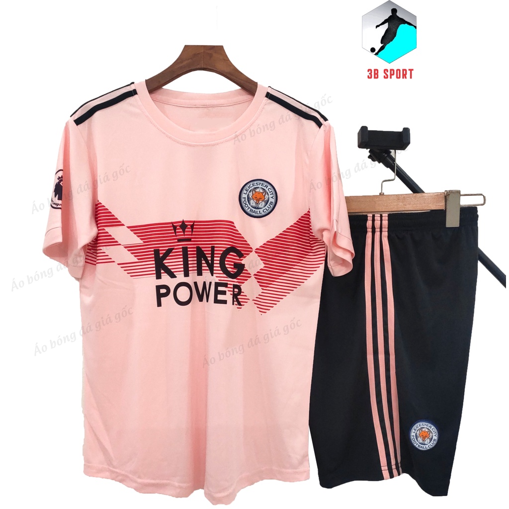 Bộ quần áo bóng đá clb Leicester hồng thun thái xịn