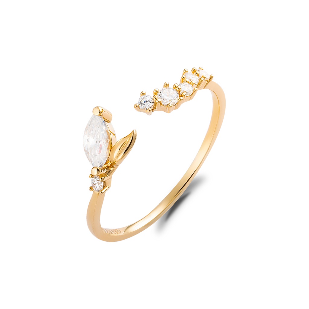 Nhẫn nữ vàng tây 14k NLF414 Huy Thanh Jewelry