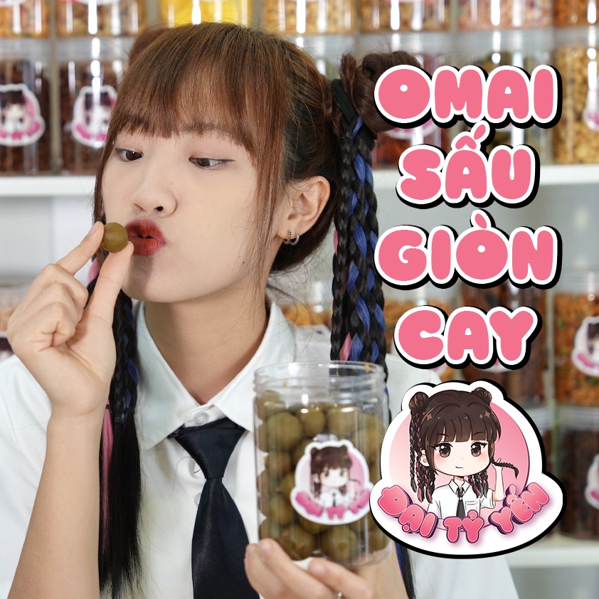 Ô mai sấu giòn giòn chua chua cay cay đồ ăn vặt Đại Tỷ Yến
