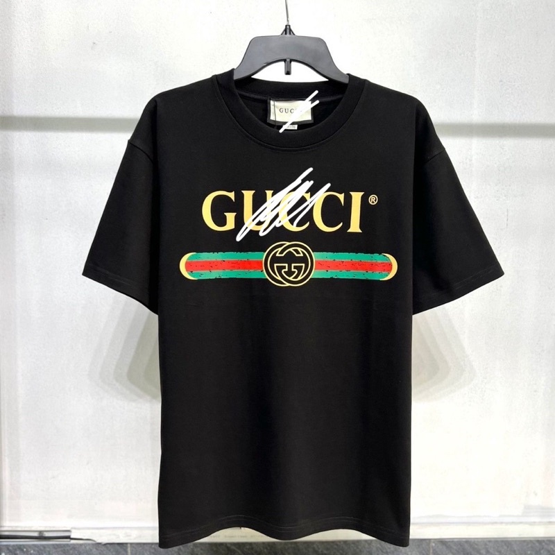 Áo Thun GuCi Nhiều Mẫu Thun 100% Cotton 2c Form Unisex - Hàng Dày Dặn Full Tem Tag Túi