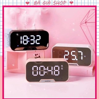 Loa bluetooth nghe đài FM kiêm đồng hồ báo thức Báo nhiệt độ Mẫu mới G10 Free Ship