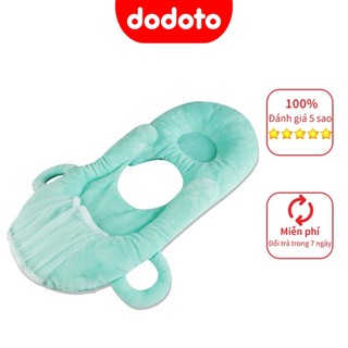 Gối chống bẹp đầu cho bé 0-6 tháng tuổi dodoto, gối cho trẻ sơ sinh đa năng vải nhung cao cấp