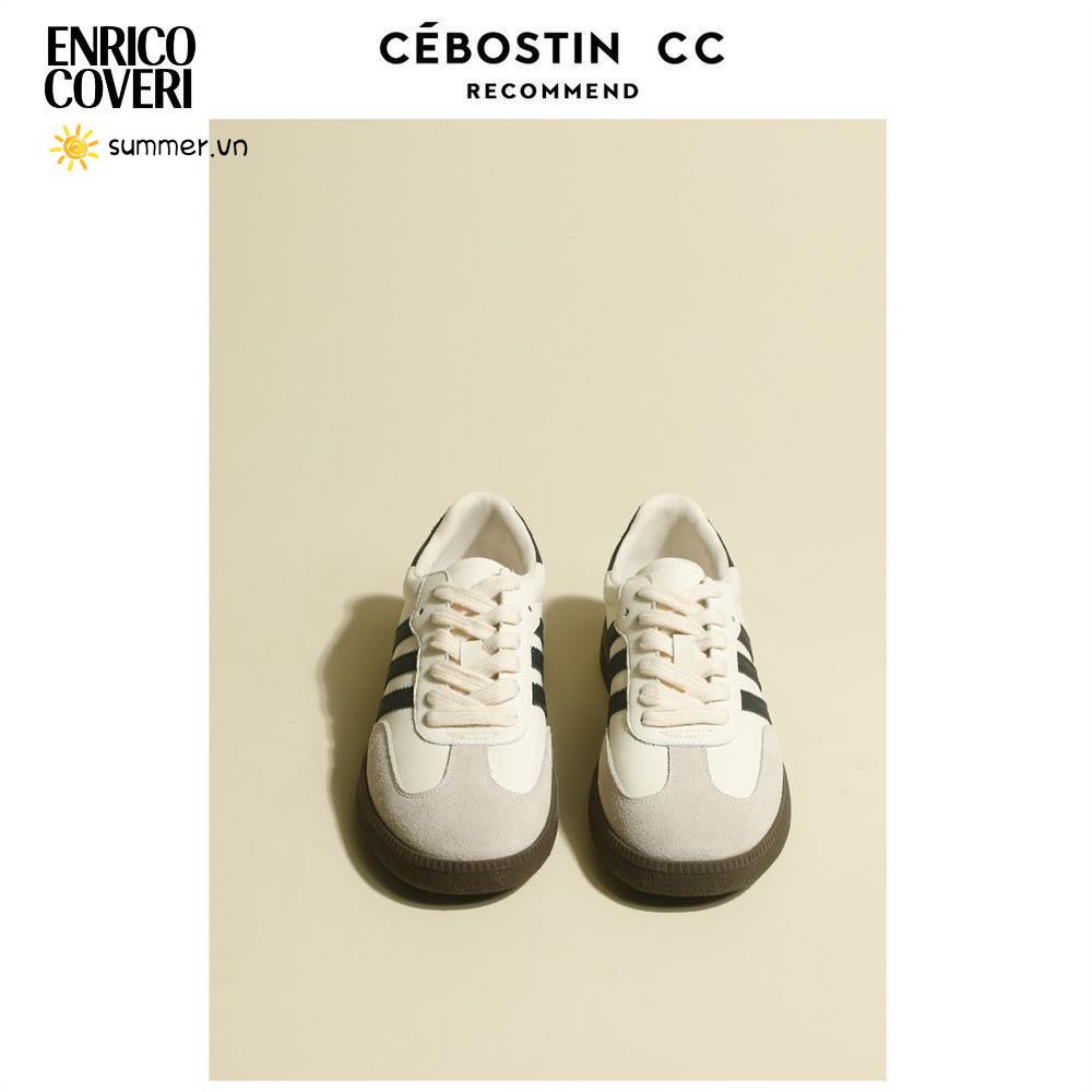 Giày Sneaker Đế Bằng Chống Trượt Kiểu Retro Đức Dễ Phối Đồ Cho Nữ