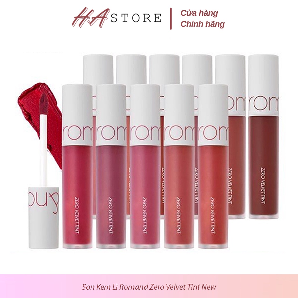 Son Kem Lì Romand Zero Velvet Tint New