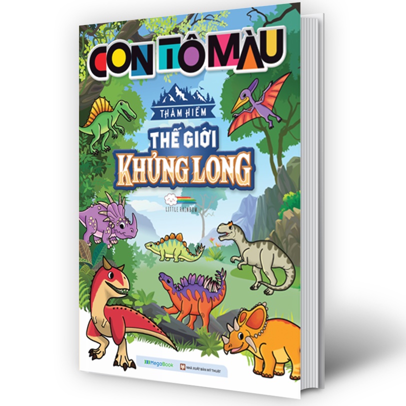 Sách Con tô màu: Thám hiểm thế giới khủng long