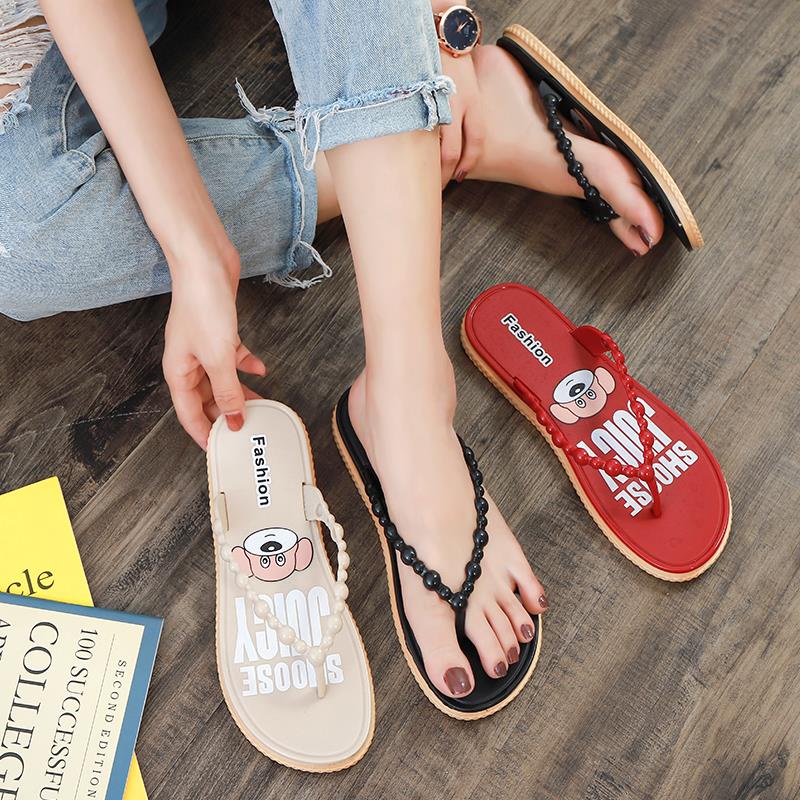 Dép Xỏ Ngón Đế Dày Chống Trượt Thời Trang Mùa Hè Cho Nữ