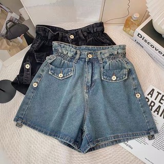 (Ảnh thật) Quần Short Jean Xòe Chun Eo Hèo Studio