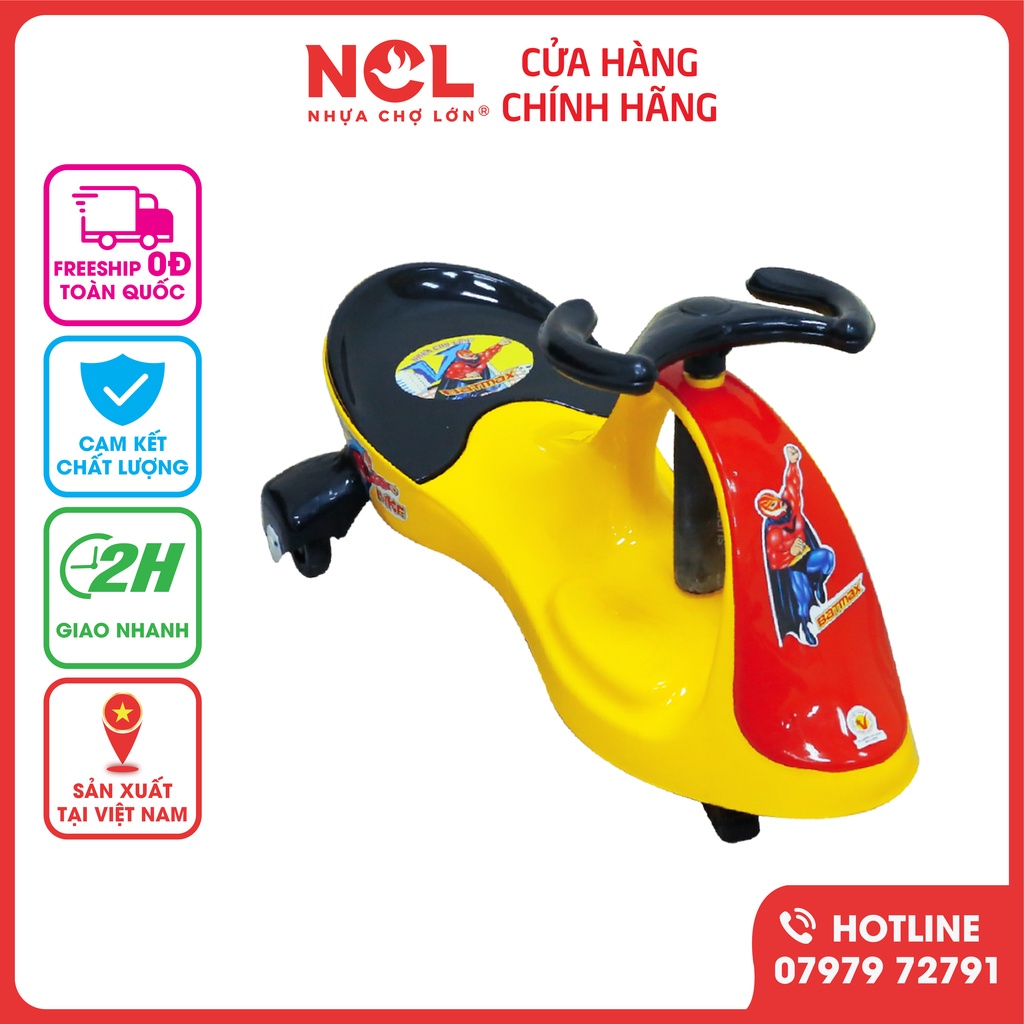 Xe Lắc Nhỏ Nhựa Chợ Lớn hình Batmax - M776-X3B