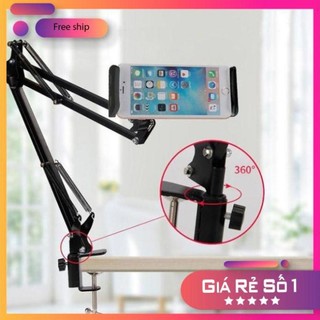 Giá đỡ điện thoại ipad xem phim kẹp đầu giường cạnh bàn kẹp ipad