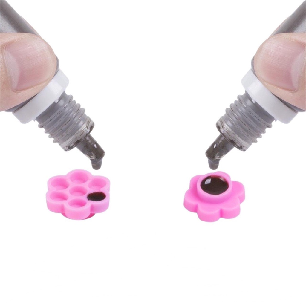 Nút hoa mai đựng keo nối mi với túi 25-50-100 nút