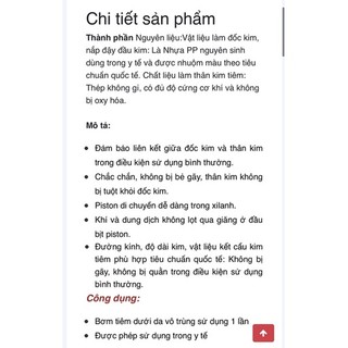 Bơm tiêm 10cc bịch 1 cái
