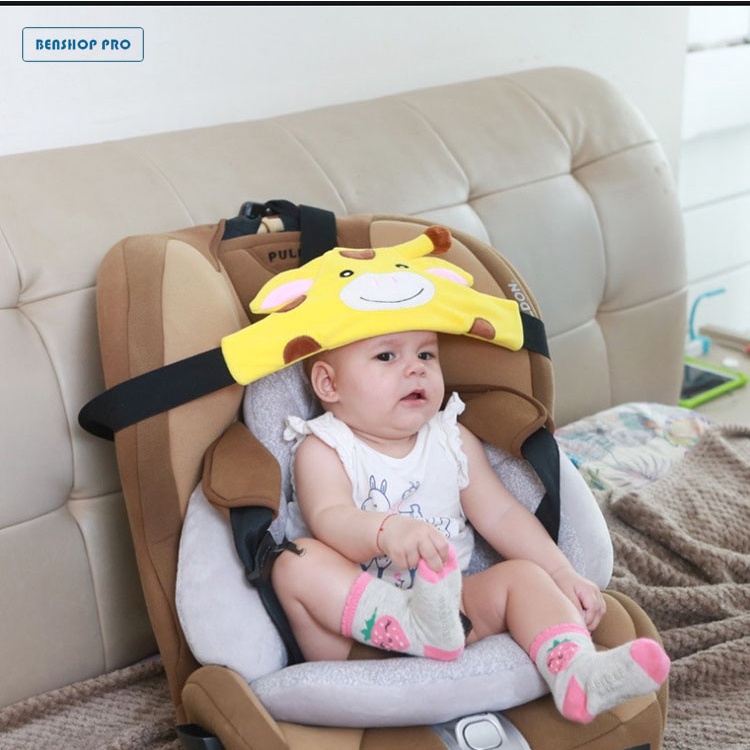 Thanh lý hàng trưng bày mới 100% Đai cố định đầu an toàn cho trẻ em trên ô tô HC25 (vàng)