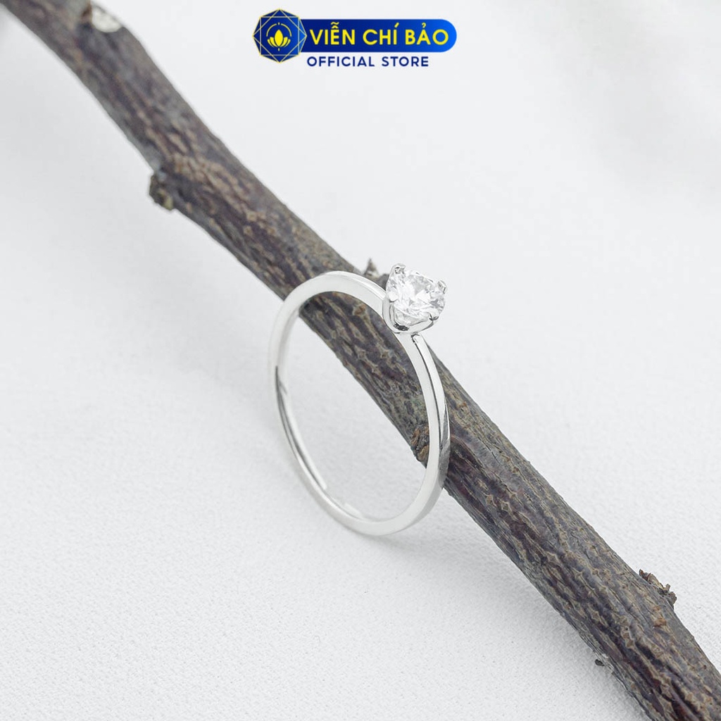 Nhẫn bạc nữ đá pha lê chất liệu bạc 925 thời trang phụ kiện trang sức Viễn Chí Bảo N400139