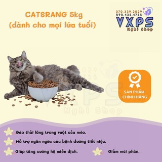 Thức ăn hạt cho mèo mọi lứa tuổi Catsrang 5kg