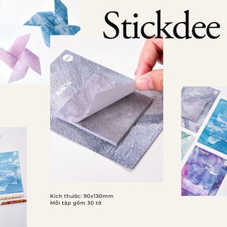 Giấy nhớ vân đá marble | Marble sticky note | N01
