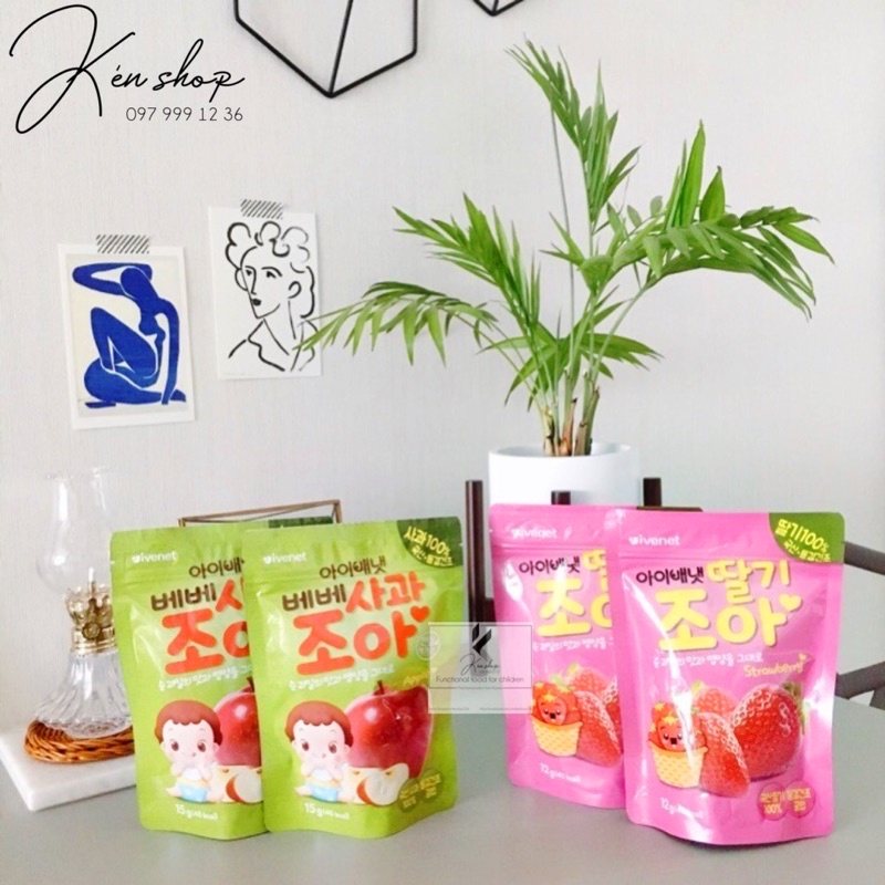 Hoa quả sấy lạnh Ivenet cho bé