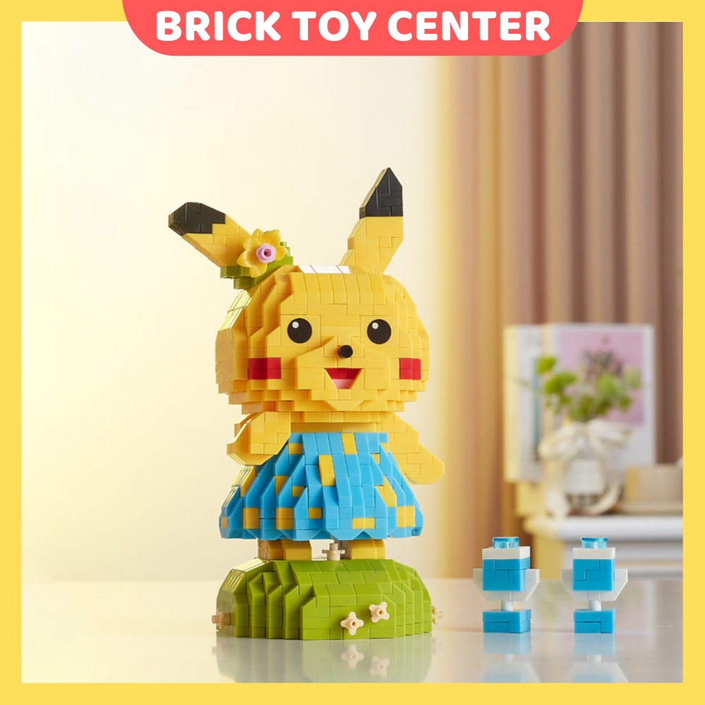 Đồ chơi lắp ráp Pikachu LP 210629-32 đồ chơi mô hình Pokemon tạo dáng trang phục dễ thương