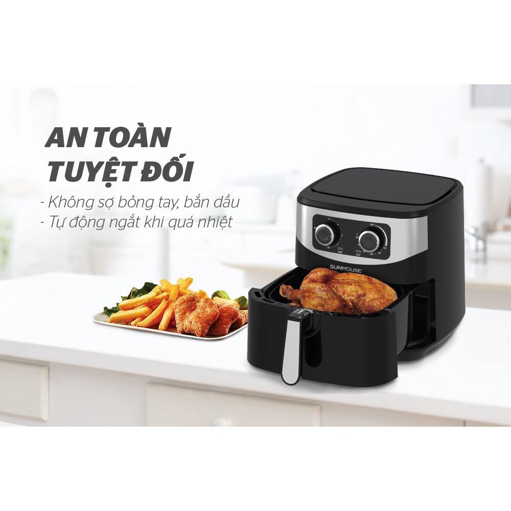 Nồi chiên không dầu 6L Sunhouse SHD4026