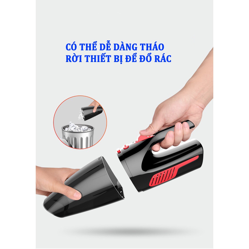 Máy hút bụi mini cầm tay không dây hút bụi ô tô xe hơi nhà cửa văn phòng