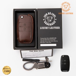 Bao Da Chìa Khóa Xe Kia Morning, Soluto Da Bò Nhập Khẩu ITALIA, Khắc Tên, Số ĐT Chủ Xe