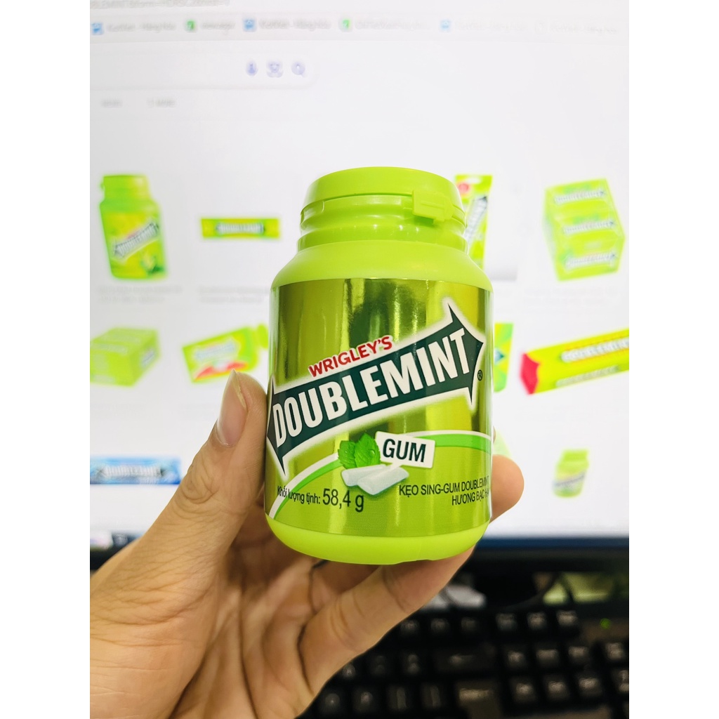 KẸO CAO SU SINGUM DOUBLEMINT HỘP 58,4G