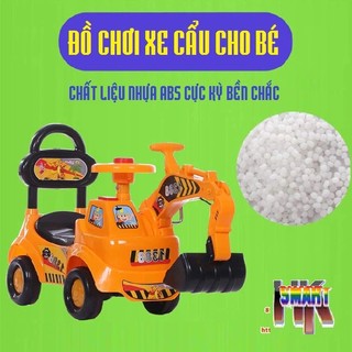 Đồ chơi xe chòi chân máy xúc cát cần cẩu cho bé độc đáo