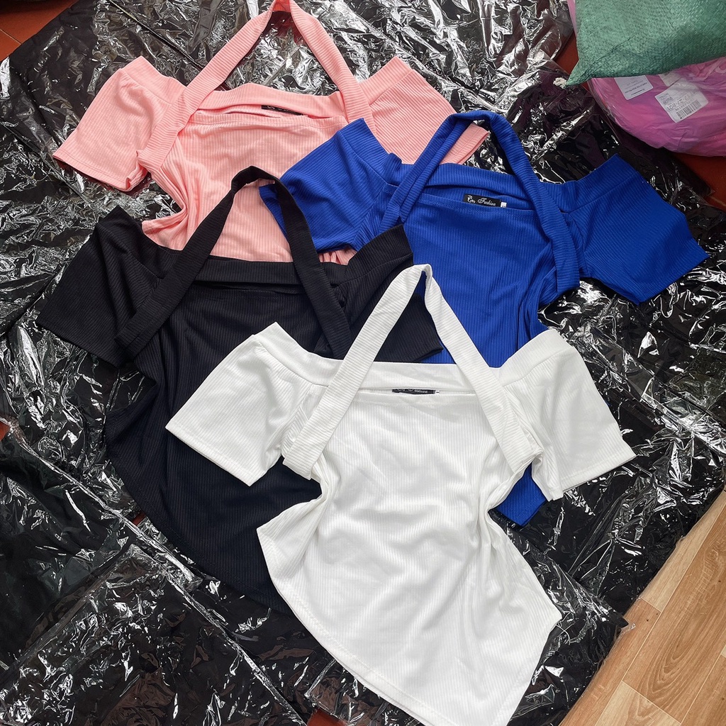 Áo Croptop Bigsize Tay Ngắn Xẻ Ngực Tôn Dáng,Áo Thun Kiểu Big Size Chất Thun Gân Mã G30