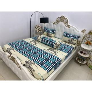 Bộ Drap gối Thun  Hàn Quốc Mát Lạnh {4  MÓN}đủ size.