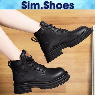 Giày Combat Boots Martin Boots tăng chiều cao 4cm