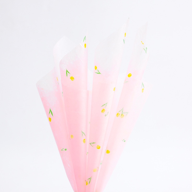 Giấy lót gói hoa ❤️họa tiết cành tulip❤️ 60*60 cm