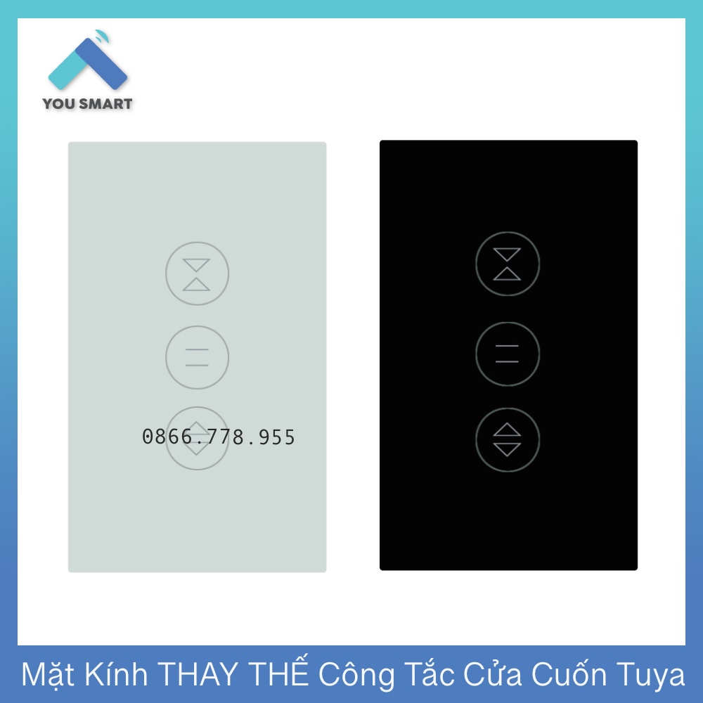 Mặt kính Thay Thế cho công tắc cửa cuốn thông minh Tuya