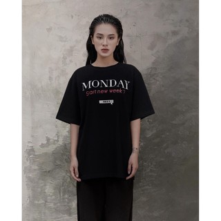 Áo thun nữ BLACKDOKI BASIC MONDAY , áo phông basic cá tính đơn giản tay lỡ dáng rộng M7
